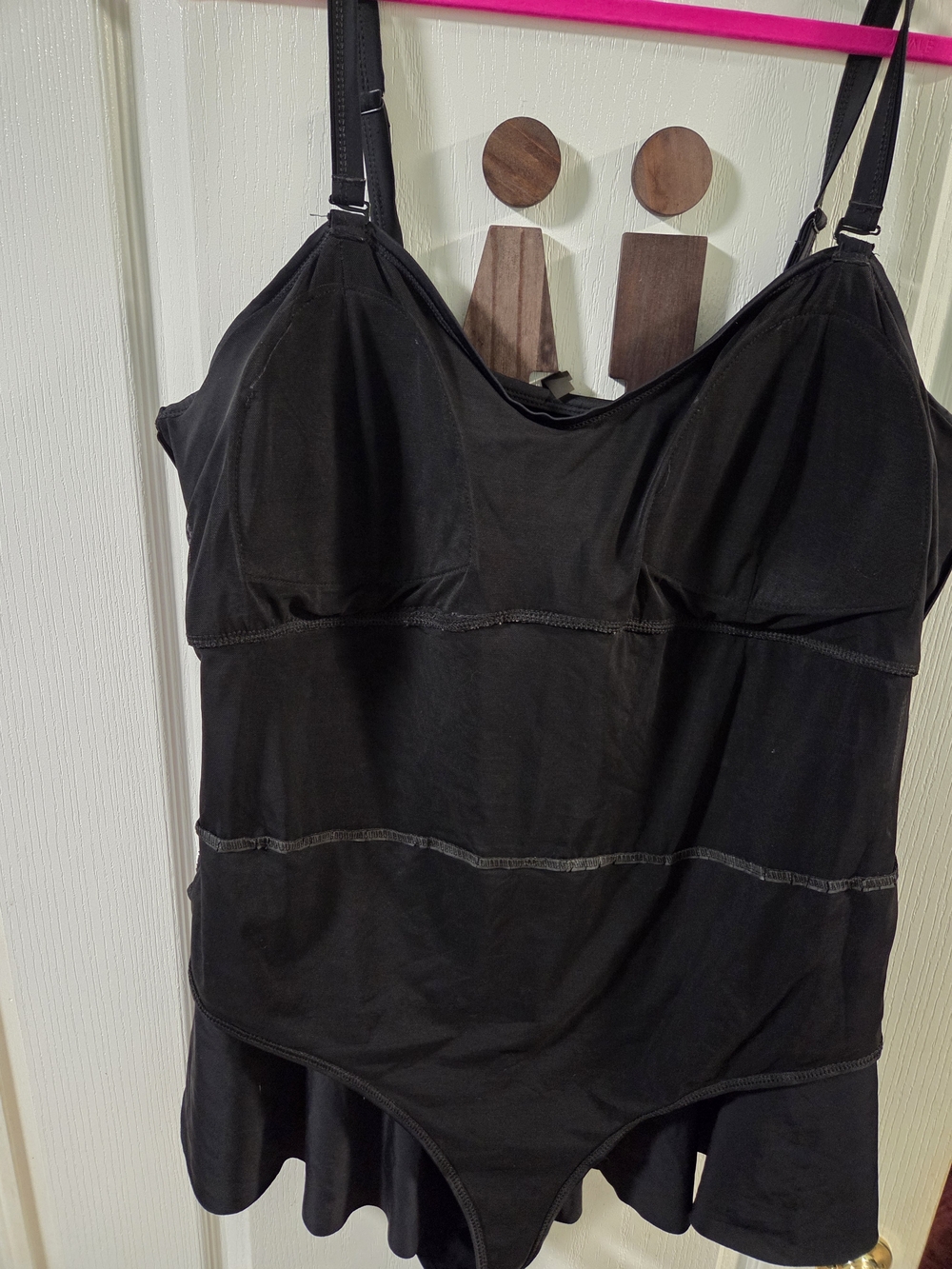 GUC Torrid Black Onepiece Swimdress With Convertible Back- Size 4x - Picture 5 of 12